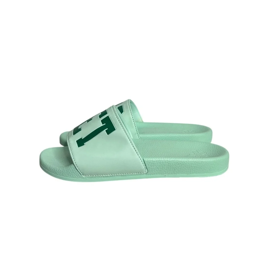 MARKET Standard Pool Lounge Casual Slide in Sage Mint Green Logo Men's Size 11